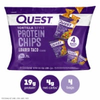 Quest Tortilla Style Loaded Taco Protein Chips Perspective: Main