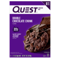 Quest Double Chocolate Chunk Flavor Protein Bars Perspective: Main