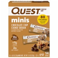 Quest Minis Chocolate Chip Cookie Dough Protein Bars Perspective: Main