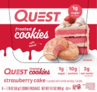Quest™ Frosted Cookie Strawberry Cake Twin Pack Perspective: Main