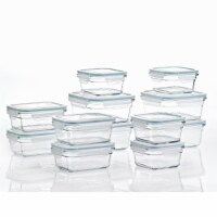 Glasslock Duo 3 Piece Clear Glass Microwave Safe Divided Food Storage  Containers, 1 Piece - Fred Meyer