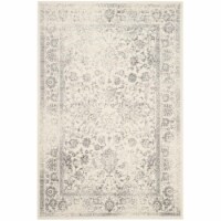 Safavieh ADR109C-6 6 x 9 ft. Adirondack Power Loomed Medium Rectangle Area Rug, Ivory & Silve