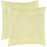 Safavieh Textured Box Stitch Decorative Throw Pillows - Set of 2