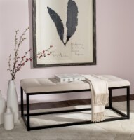 SAFAVIEH Reynolds Bench Beige / Black