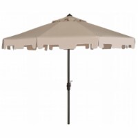 SAFAVIEH Outdoor Collection Zimmerman 9-Foot Tilt Umbrella & Flap Beige