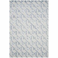 SAFAVIEH TB831B Tibetan Blue / Ivory grey / cream 6' x 9' rectangle