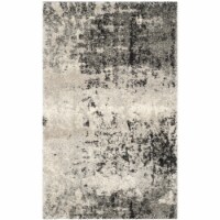 Safavieh RET2139-7980-24 2 ft. 6 in. x 4 ft. Rectangle Retro Power Loomed Rug, Light Grey & G