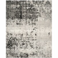 Safavieh RET2139-7980-6 6 x 9 ft. Rectangle Retro Power Loomed Rug, Light Grey & Grey