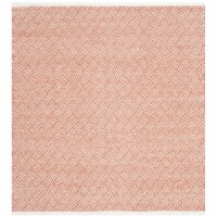 SAFAVIEH Boston Collection BOS680C Handwoven Orange Rug 4' square