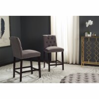 SAFAVIEH Norah Counter Stool Set of 2 Dark Taupe