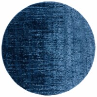 Safavieh RET2770-6065-6R Retro Power Loomed Round Rugs, Light Blue & Blue - 6 x 6 ft.