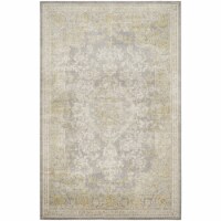 Safavieh PAS402D-6 Passion Power Loomed Rectangle Rug- Grey - Green- 6 ft. 7 in. x 9 ft. 2 in