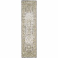 Safavieh PAS402D-8 Passion Power Loomed Rectangle Rug- Grey - Green- 8 x 11 ft.