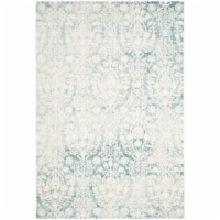 Safavieh PAS403B-4 Passion Power Loomed Rectangle Rug- Turquoise - Ivory- 4 x 5 ft. 7 in.