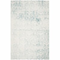 Safavieh PAS403B-8 Passion Power Loomed Rectangle Rug- Turquoise - Ivory- 8 x 11 ft.