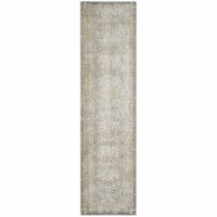 Safavieh PAS404D-28 2 ft. 2 in. x 8 ft. Passion Power Loomed Runner Area Rug, Grey & Green