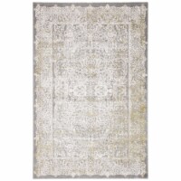Safavieh PAS404D-5 Passion Power Loomed Rectangle Rug- Grey - Green- 5 ft. 1 in. x 7 ft. 7 in