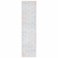 Safavieh PAS405B-28 Passion Power Loomed Runner Rug- Turquoise - Ivory- 2 ft. 2 in. x 8 ft.