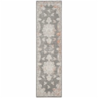 Safavieh PAS406F-28 2 ft. 2 in. x 8 ft. Passion Power Loomed Runner Area Rug, Grey & Ivory