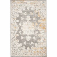 Safavieh PAS406F-6 Passion Power Loomed Rectangle Rug- Grey - Ivory- 6 ft. 7 in. x 9 ft. 2 in