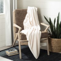 SAFAVIEH Marshmallow Throw Blanket Creme