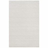 Safavieh WIL715D-5 5 x 8 ft. Medium Rectangle Wilton Hand Hooked Rug, Light Grey & Ivory