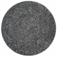 SAFAVIEH Malibu Shag MLS431C Handmade Charcoal Rug 5' round