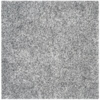 Safavieh MLS431S-5SQ Sg-Mls-Malibu Shag Hand Tufted Square Rug, Silver - 5 x 5 ft.