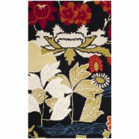 Safavieh BEL124A-24 Bella Accent Rug, Black & Multi - 2 ft. - 6 in. x 4 ft.