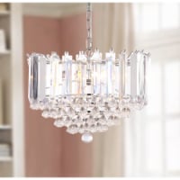 SAFAVIEH Hampton Pendant Lamp | Clear / Chrome |