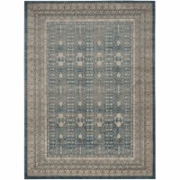 Safavieh SOF376C-9 Sofia Large Rectangle Area Rug, Blue & Beige - 9 x 12 ft.