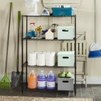 Safavieh HAC2001A Delta 4 Tier Shelve, Carbon Steel