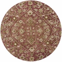 SAFAVIEH Bella BEL673B Handmade Rose / Taupe Rug 5' round