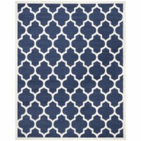 Safavieh AMT420P-1115 Amherst Oversized Area Rug, Navy & Beige - 11 x 15 ft.