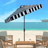 Safavieh Elsa Patio Umbrella in Black and White