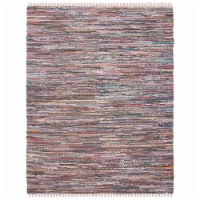 Safavieh RAR121E-10 10 x 14 ft. Rag Hand Woven Large Rectangular Area Rug, Rust & Multicolor