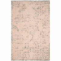 Safavieh BRL502B-4 4 x 6 ft. Small Rectangle Brilliance Power Loomed Rug, Cream & Light Blue