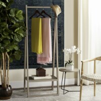 Safavieh FOX4234A Afia Coat Rack, Light Tan