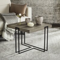 SAFAVIEH Pitt Mid-Century Scandinavian Wood End Table Light Grey