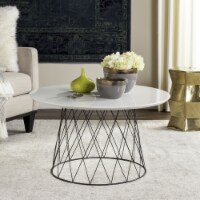 SAFAVIEH Roe Retro Mid-Century Lacquer Coffee Table White