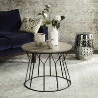 SAFAVIEH Alcott Retro Mid-Century Wood End Table Light Grey