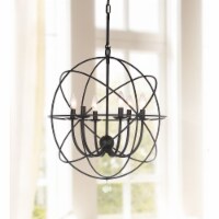 SAFAVIEH Evie Chandelier | Black |