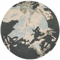 SAFAVIEH Bella Collection BEL670A Handmade Steel Blue Rug 6' round