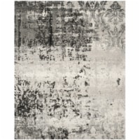 Safavieh RET2139-7980-10 Retro Power Loomed Rectangle Area Rug, Light Grey & Grey - 10 x 14 f