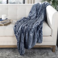 Safavieh Skyler Plush Throw - Blue