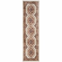 Safavieh BIJ647A-28 Bijar Runner Area Rug, Ivory & Rust - 2 ft. - 3 in. x 8 ft.