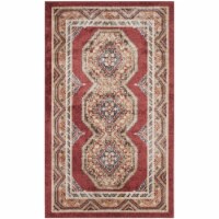 Safavieh BIJ647R-3 Bijar Small Rectangle Area Rug, Red & Rust - 3 x 5 ft.