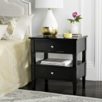 SAFAVIEH Jenson 2-Drawer Night Stand Black