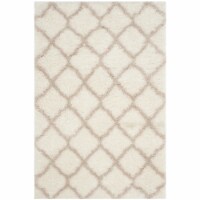 Safavieh SGI322G-4 4 x 6 ft. Indie Shag Power Loomed Small Rectangular Area Rug, Ivory & Mush