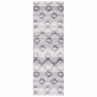 Safavieh ADR106P-26 2 ft. 6 in. x 6 ft. Adirondack Power Loomed Runner Area Rug, Silver & Cha